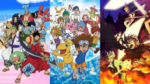 Hay fecha para el regreso de "One Piece", "Digimon Adventure" y "Black Clover"