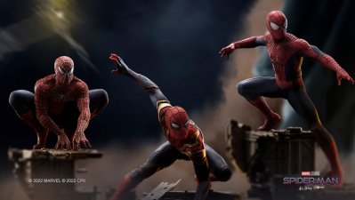 Los tres "Spider-Man" son inmortalizados con estatuas de lujo