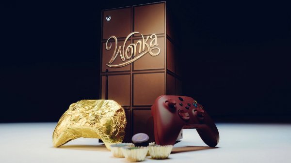 Sí, Microsoft lanzó una Xbox Series X de Willy Wonka con el mando comestible