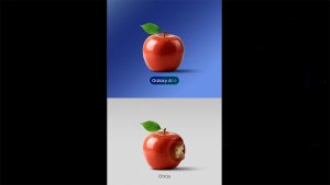 Samsung se burla de Apple en pleno lanzamiento del iPhone y le completa la manzana