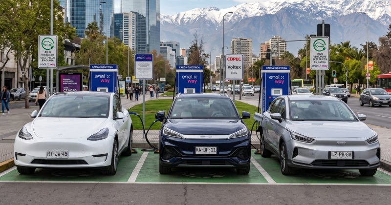 Ventas de autos eléctricos en Chile: Estas son las cinco marcas que más vendieron en julio